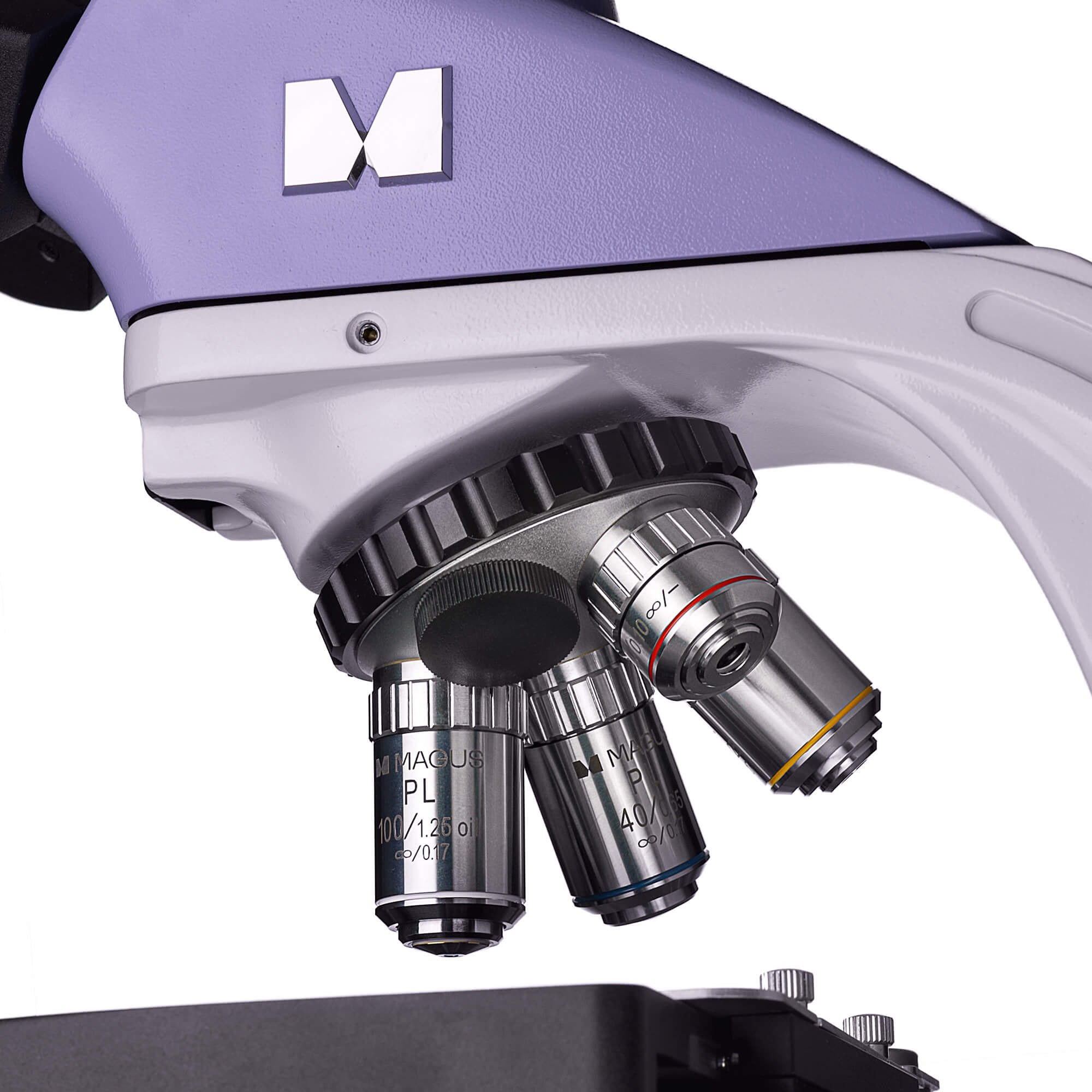 Biologický trinokulárny mikroskop MAGUS Bio 250T revolverový nosič